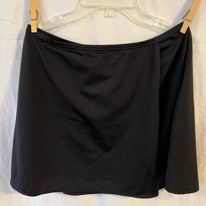 Lands' End Black Swim Skirt Coverup